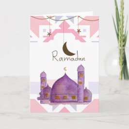 Tarjeta de felicitación de Ramadán
