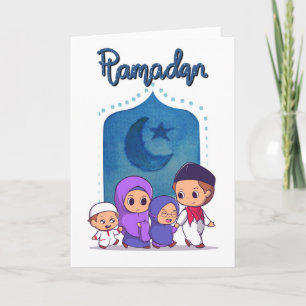 Tarjeta de felicitación de Ramadán 
