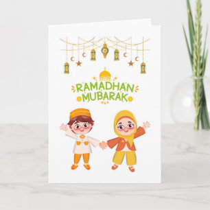 Tarjeta de felicitación de Ramadán
