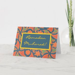 Tarjeta de felicitación de Ramadan Mubarak
