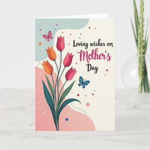 Tarjeta de felicitación de ramo de flores