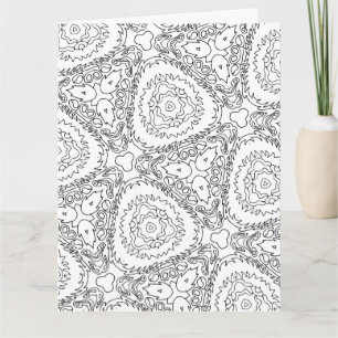 tarjeta de felicitación de ramo de tulipanes color