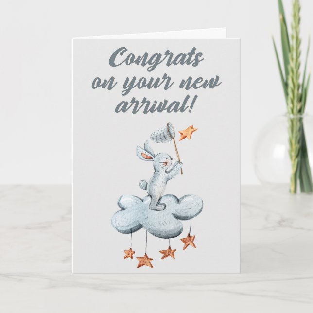 Tarjeta de felicitación de recién nacido (Anverso)