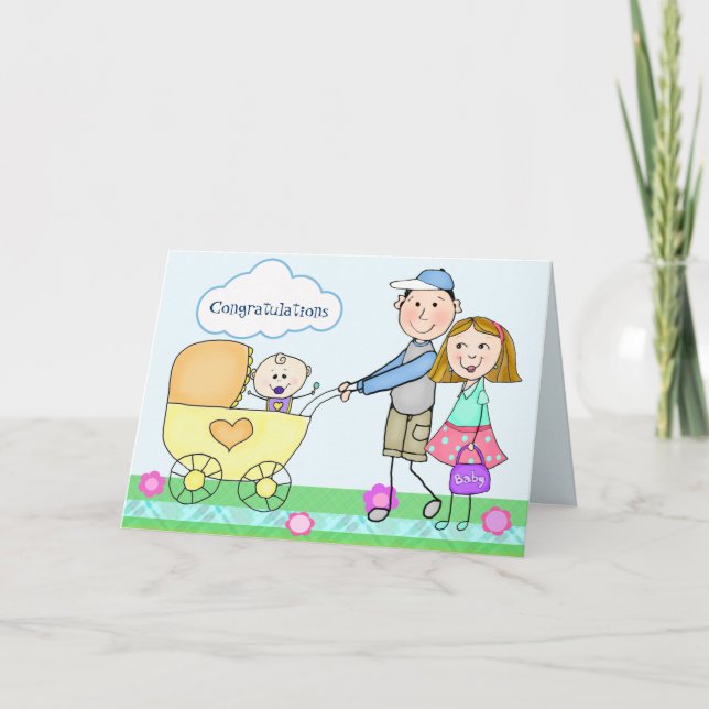 Tarjeta de felicitación de Recién nacido de person (Anverso)