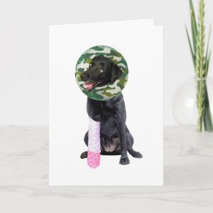 Tarjeta de felicitación de recuperación rápida y d