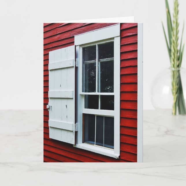 Tarjeta de felicitación de Red Schoolhouse (Anverso)