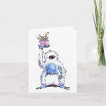 Tarjeta de Felicitación de Regalo de Yeti