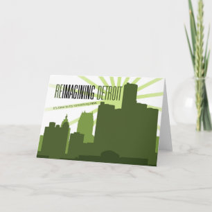 Tarjeta de felicitación de Reimagining Detroit