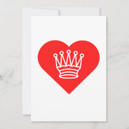 Tarjeta de felicitación de Reina de Corazones