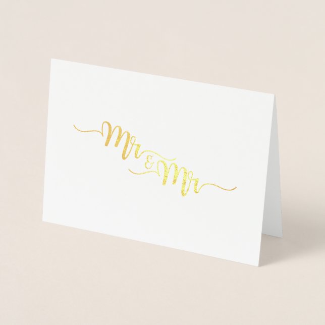 Tarjeta de felicitación de Relieve metalizado dora (Anverso)