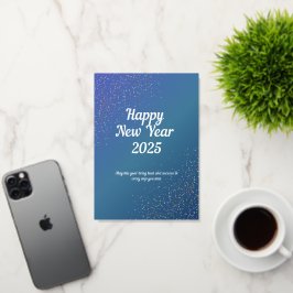 Tarjeta de felicitación de Relieve metalizado pleg