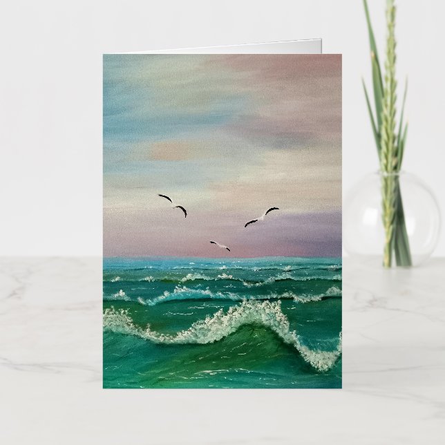 Tarjeta de felicitación de Relieve metalizado pleg (Anverso)