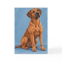 Tarjeta de Felicitación de Rhodesian Ridgeback
