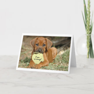 Tarjeta de felicitación de Rhodesian Ridgeback -