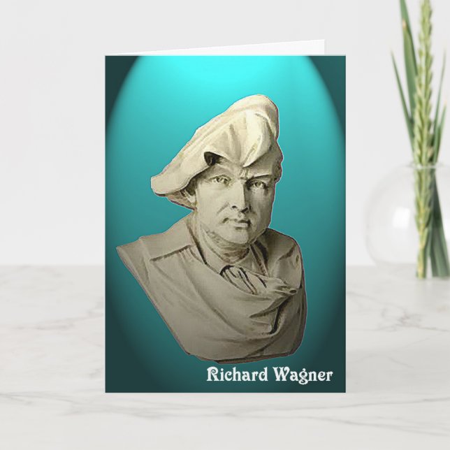 Tarjeta de felicitación de Richard Wagner (Anverso)