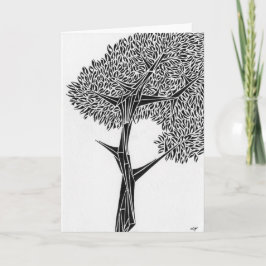Tarjeta de felicitación de roble Tree
