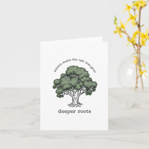 Tarjeta de felicitación de roble Tree