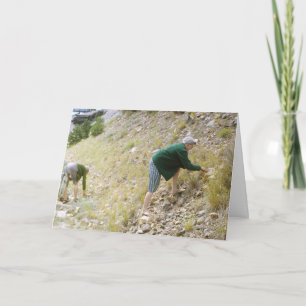 Tarjeta de felicitación de Rockhounding del