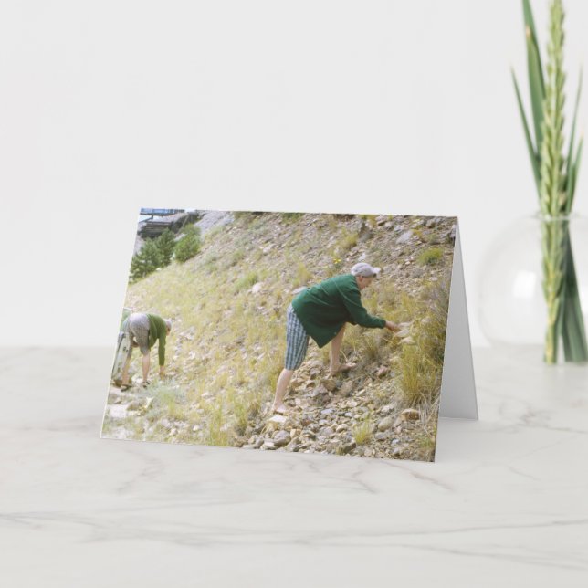 Tarjeta de felicitación de Rockhounding del (Anverso)