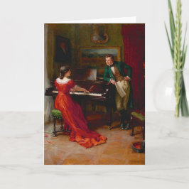 Tarjeta de felicitación de Romance Vintage