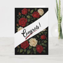 Tarjeta de felicitación de rosas trepadoras encant