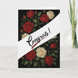 Tarjeta de felicitación de rosas trepadoras encant