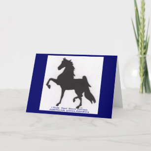 Tarjeta de felicitación de Saddlebred
