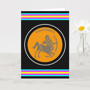 Tarjeta de felicitación de Sagitario