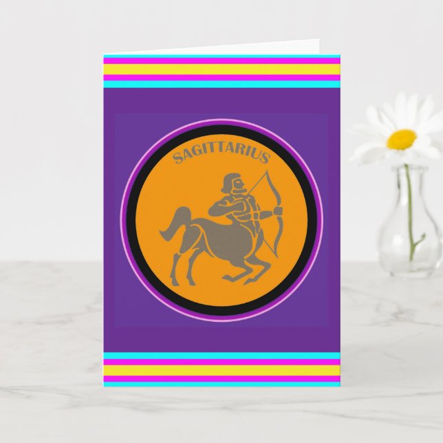 Tarjeta de Felicitación de Sagitario (Planta pequeña)