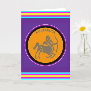 Tarjeta de Felicitación de Sagitario