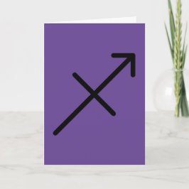 Tarjeta de felicitación de Sagitario