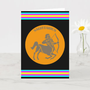 Tarjeta de felicitación de Sagitario