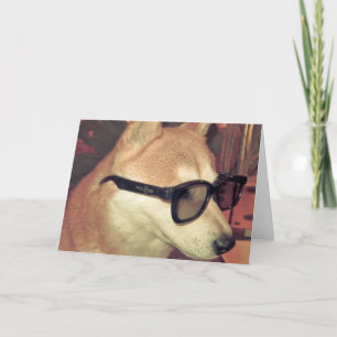 Tarjeta de felicitación de Saké 3D