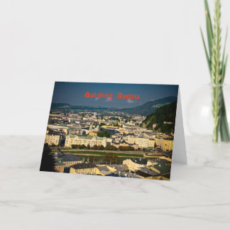 Tarjeta de felicitación de Salzburg, Austria