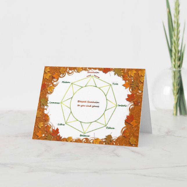 Tarjeta de felicitación de Samhain (Anverso)