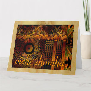 Tarjeta de felicitación de Samhain del Celtic