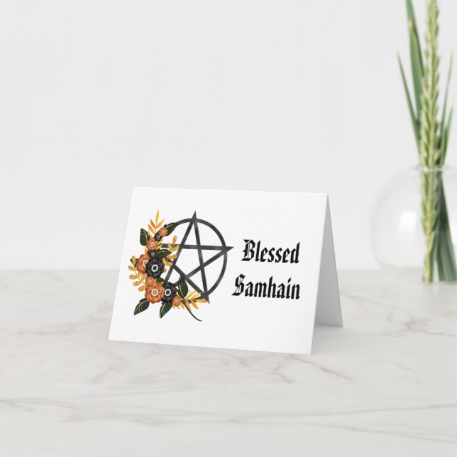 Tarjeta de Felicitación de Samhain Personalizada (Anverso)