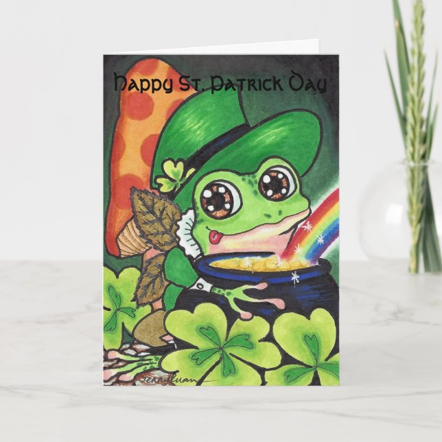 Tarjeta de felicitación de San Patricio (Anverso)