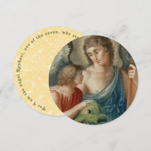 Tarjeta de felicitación de San Rafael Arcángel (M 