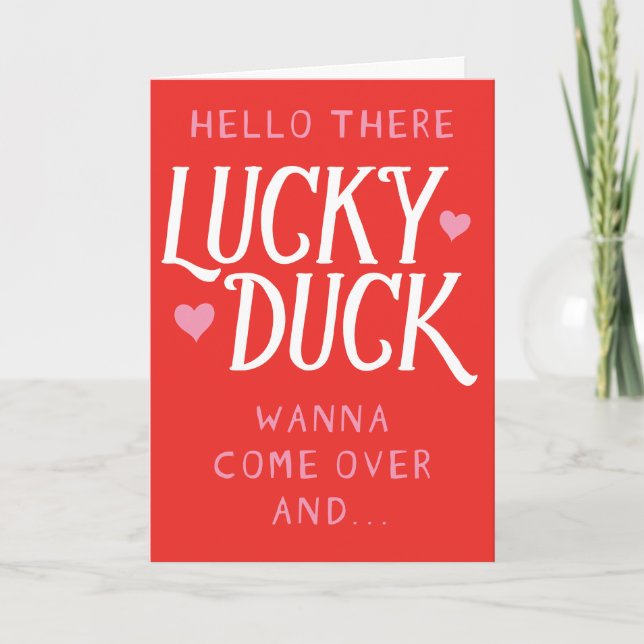 Tarjeta de felicitación de San Valentín divertida  (Anverso)