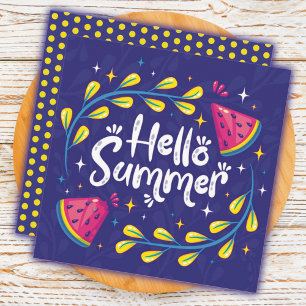 Tarjeta de Felicitación de Sandía de Frutas de Ver