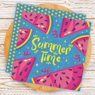 Tarjeta de Felicitación de Sandía de Frutas de Ver