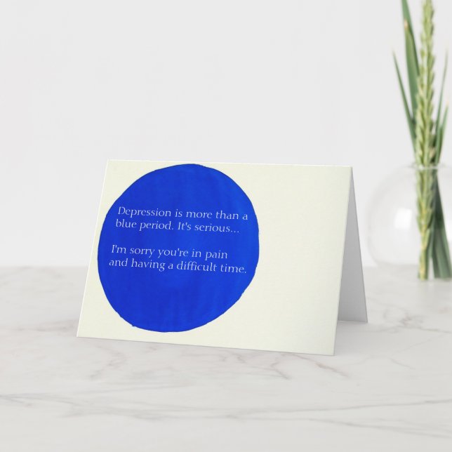 Tarjeta de felicitación de Sara sobre salud mental (Anverso)