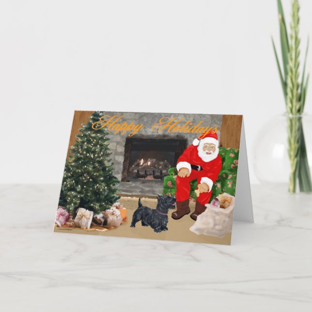 Tarjeta de felicitación de Scottish Terrier (Anverso)