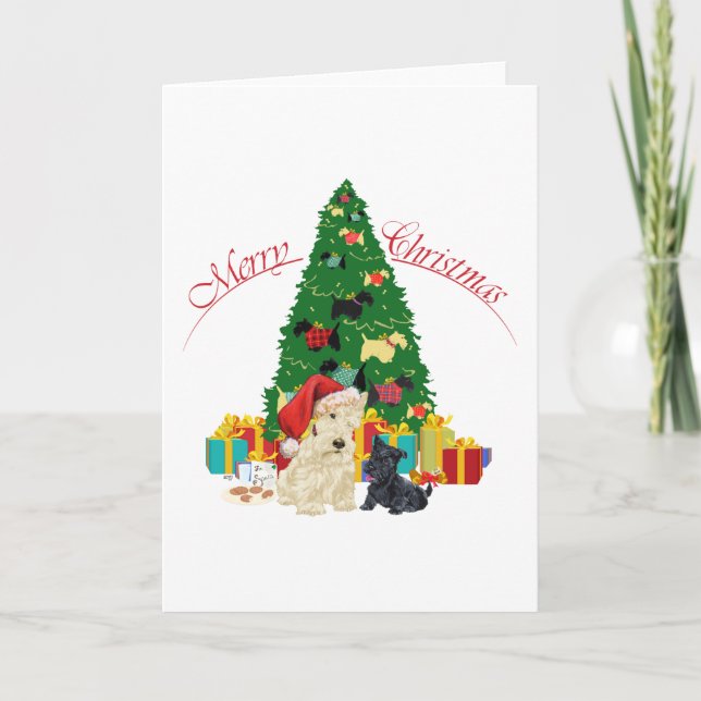 Tarjeta de felicitación de Scottish Terrier (Anverso)