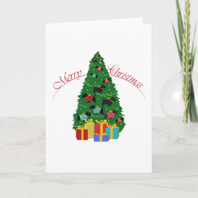 Tarjeta de felicitación de Scottish Terrier (Anverso)