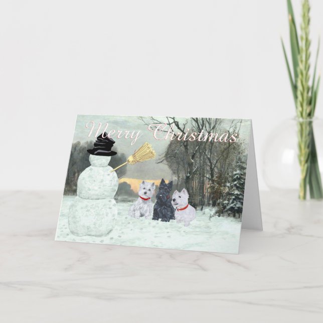 Tarjeta de felicitación de Scottish Terrier (Anverso)