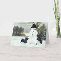 Tarjeta de felicitación de Scottish Terrier