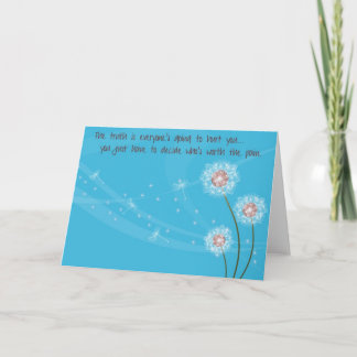 Tarjeta de felicitación de sentimientos especiales