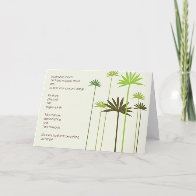 Tarjeta de felicitación de sentimientos especiales (Anverso)